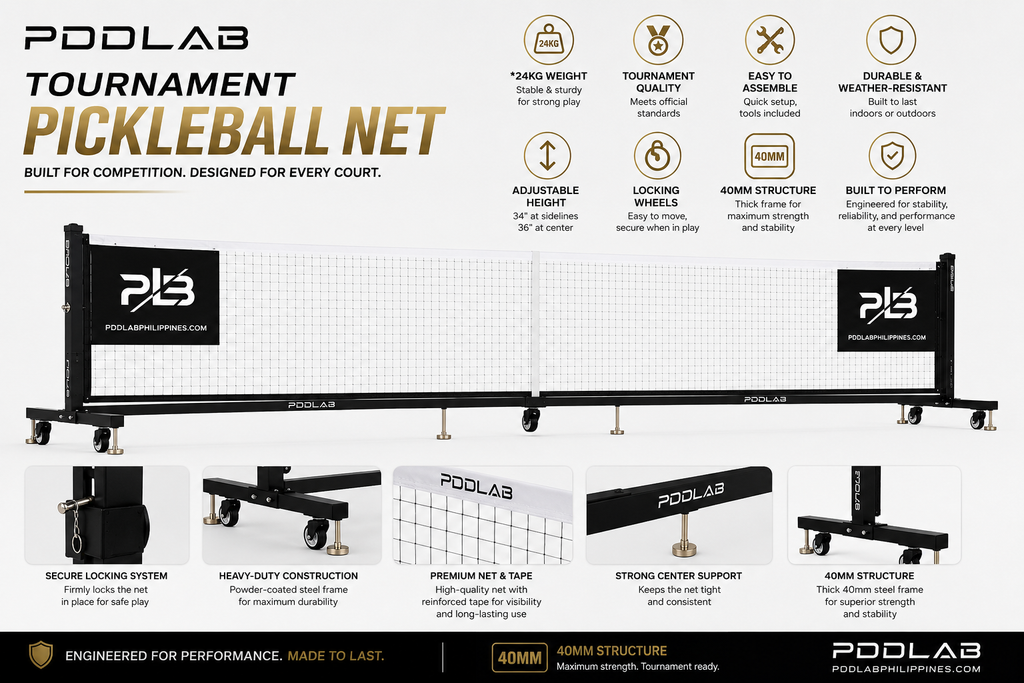 PDDLAB HEAVY DUTY PICKLEBALL NET